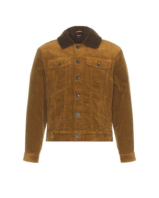 Brixton Builders Cable Stretch Sherpa Lined Trucker Jacket
