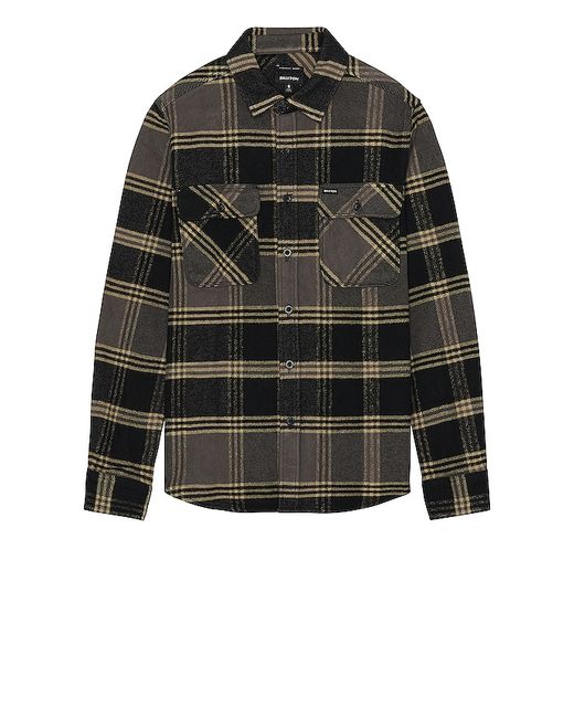 Brixton Bowery Heavy Weight Flannel Black. also