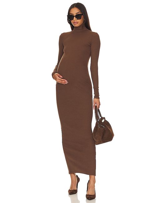 Bumpsuit Long Sleeve Rib Maternity Dress