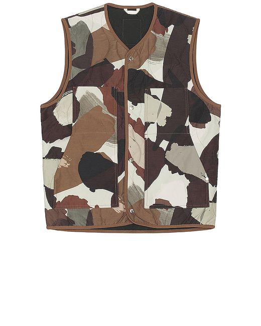 Norse Projects Peter Camo Nylon Insulated Vest 1X.
