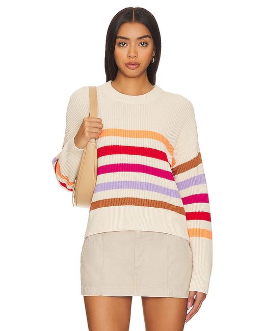 525 Ida Button Shoulder Rib Pullover Sweater