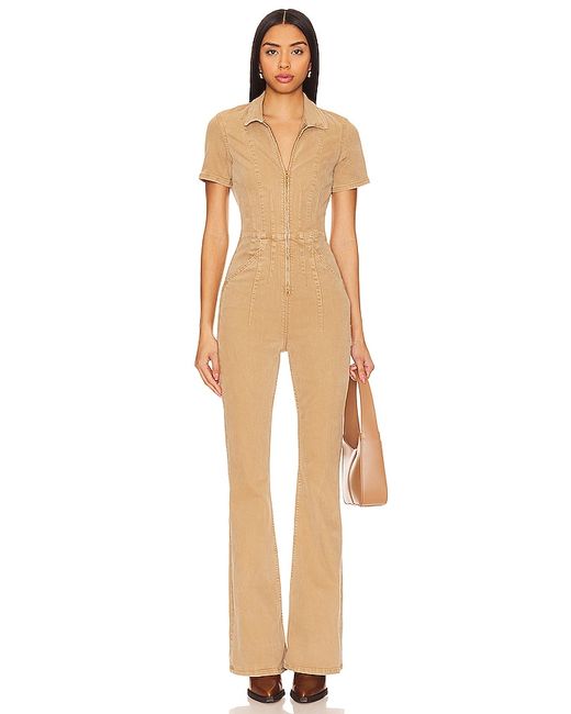 Free People x We The Free Jayde Flare Jumpsuit Tan. also