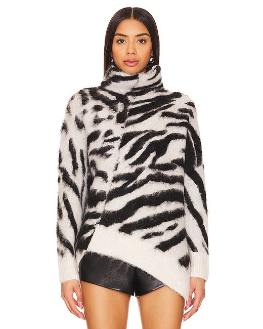 AllSaints Lock Zebra Roll Neck Sweater XS