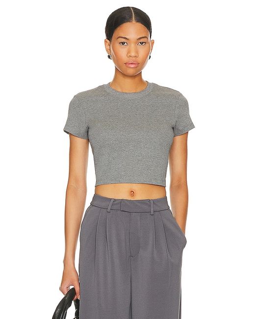 Cuts Tomboy Cropped Tee Grey. also 1X.