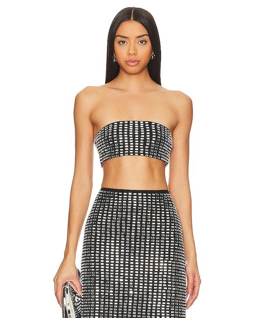 WeWoreWhat Geo Crystal Bandeau Top also M