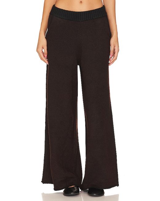 WeWoreWhat Piped Wide Leg Pull On Knit Pant L