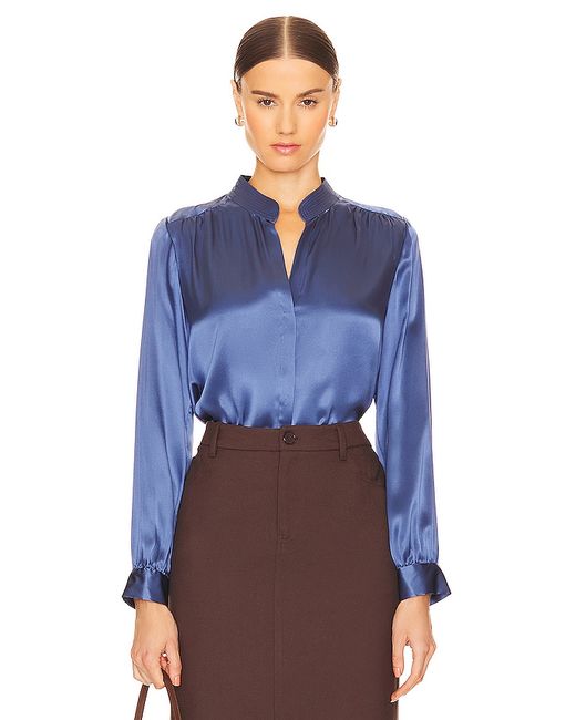 L'agence Bianca Band Collar Blouse also