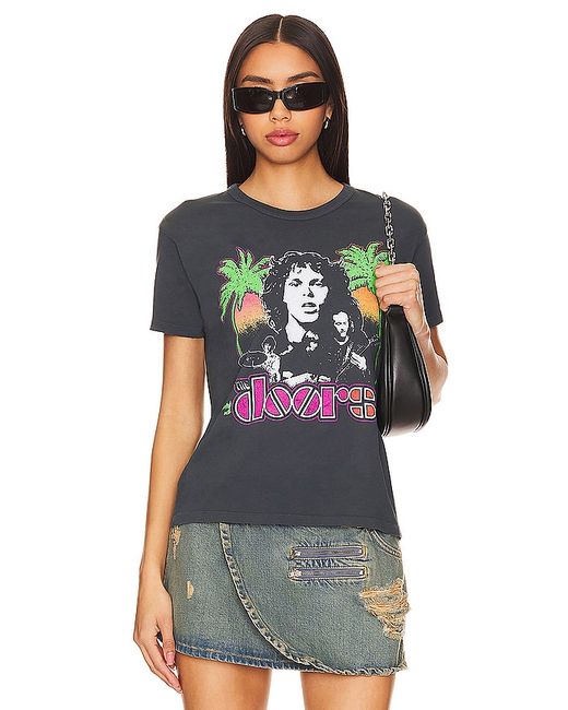 Daydreamer The Doors Twin Palms Ringer Tee L