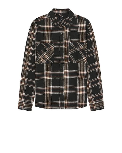 Brixton Bowery Flannel Shirt Black. also