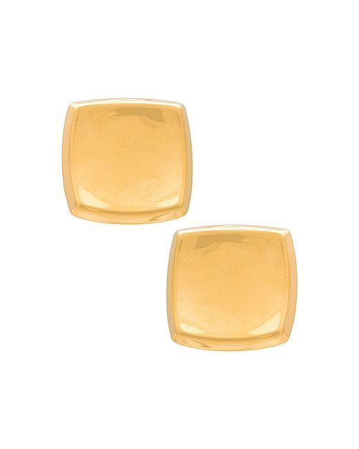 Amber Sceats Square Earrings Metallic
