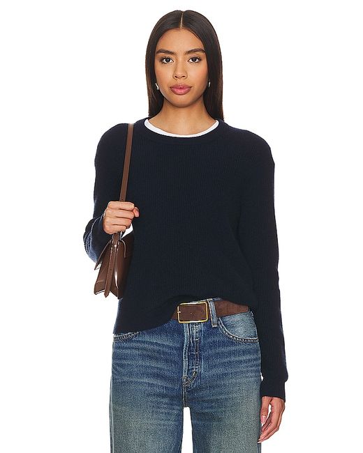 Guest in Residence Light Rib Crew Sweater Navy. also
