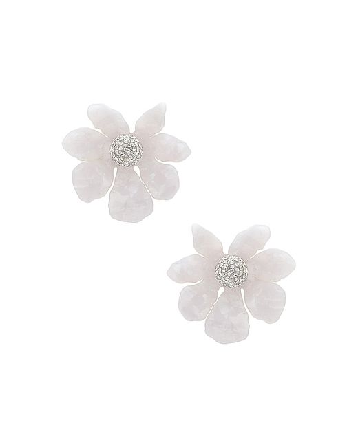 Lele Sadoughi Wildflower Button Earrings