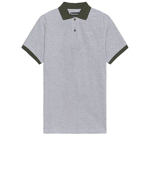 Barbour Essential Sports Polo Mix Grey. 1X.