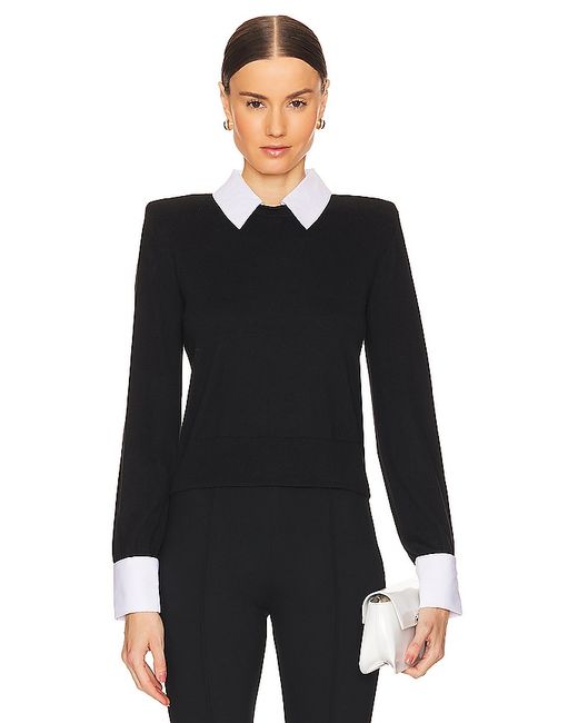 L'agence April Poplin Collar Pullover Black. also