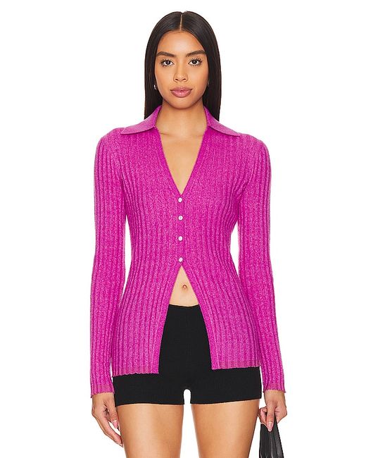 Guest in Residence Rib Button Cardigan
