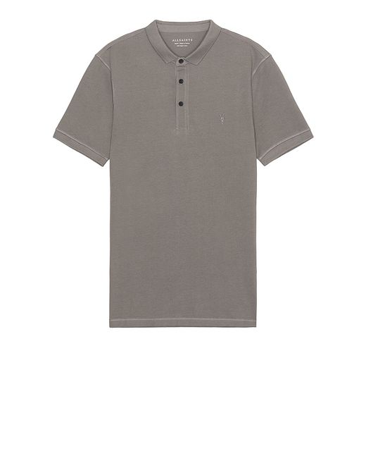 AllSaints Reform Short Sleeve Polo Charcoal. also 1X.