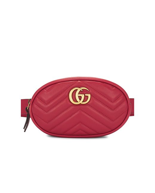 FWRD Renew Gucci GG Marmont Quilted Leather Belt Bag