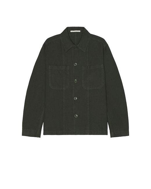 Norse Projects Tyge Cotton Linen Overshirt Dark also 1X.