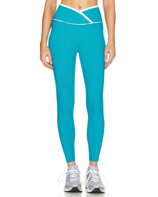 Year Of Ours Ribbed Two Tone Veronica Legging Teal. also