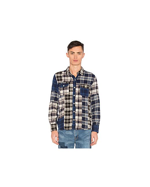 Remi Relief Patchwork flannel shirt