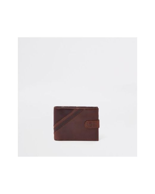 River Island leather stripe wallet