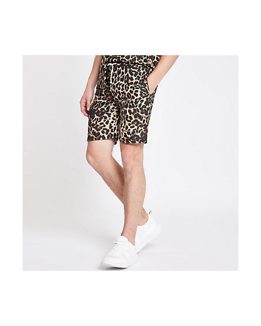 Criminal Damage leopard print shorts