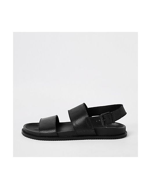 River Island leather double strap sandals