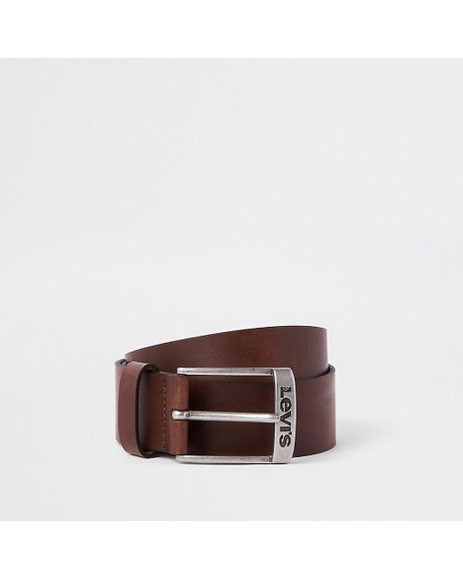 Levi's dark brown leather belt