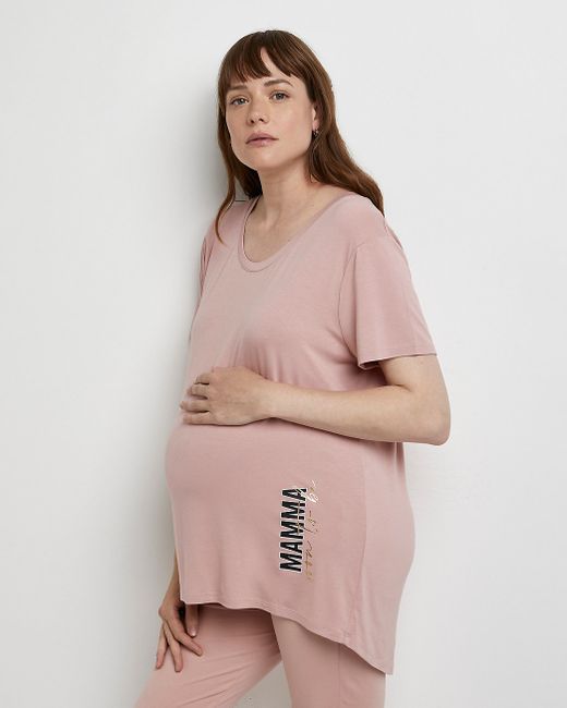 River Island oversized maternity t-shirt