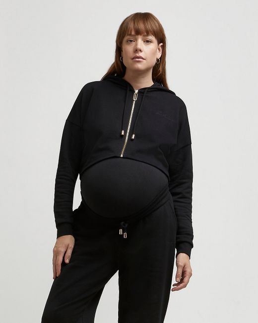 River Island zip up maternity hoodie