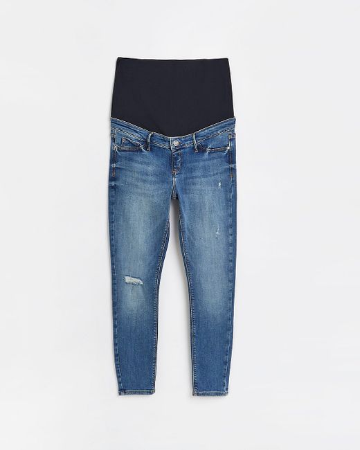 River Island Molly mid rise maternity skinny jeans