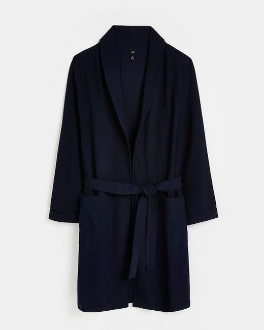 River Island waffle belted robe