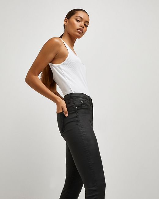 River Island Petite coated Molly skinny jeans