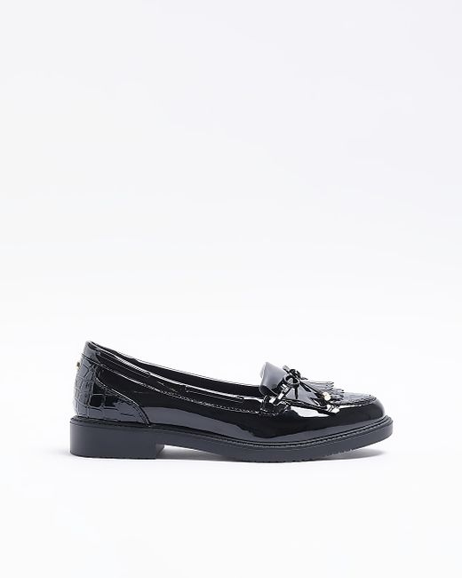 River Island patent loafers