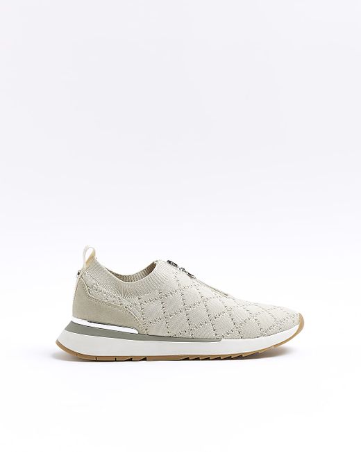 River Island Knitted Zip Sneakers