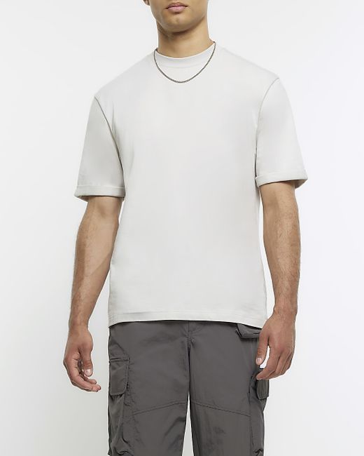 River Island Rolled Sleeve Regular Fit T-Shirt