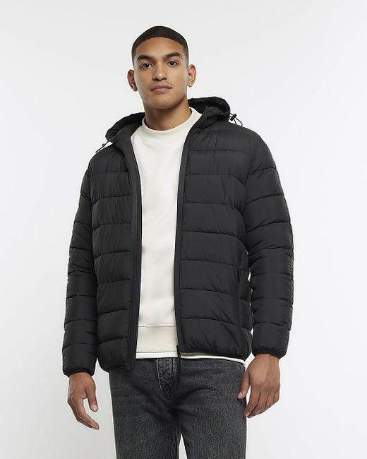 River Island Regular Hooded Quilted Puffer Jacket