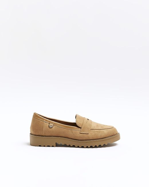 River Island Diamante Chunky Loafers