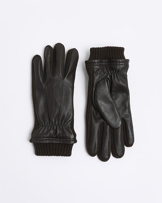 River Island Leather Gloves