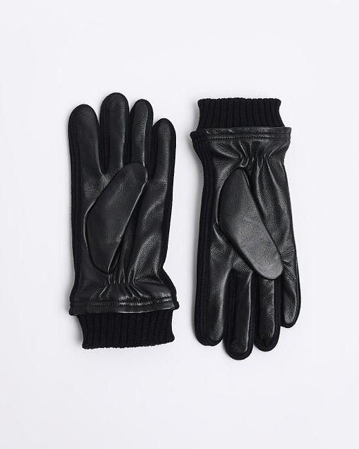 River Island Leather Gloves