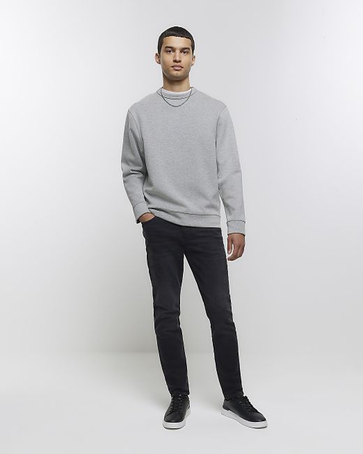 River Island Washed Slim Fit Jeans