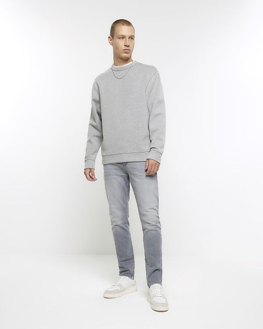 River Island Skinny Fit Faded Jeans