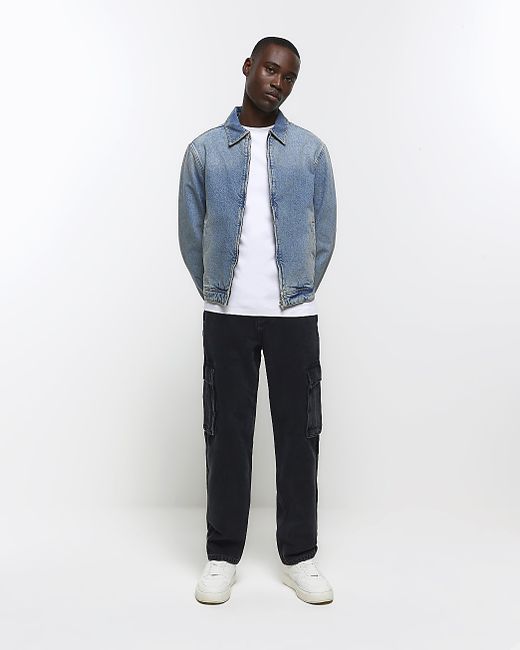 River Island Regular Fit Utility Cargo Jeans