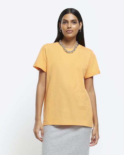 River Island Rolled Sleeve T-Shirt