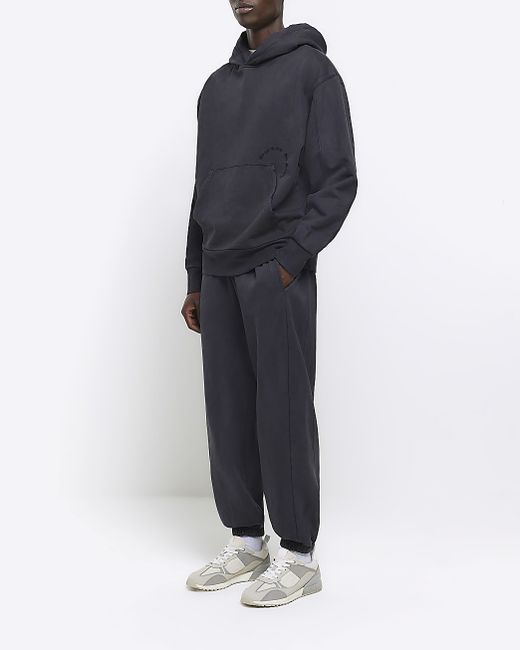River Island Oversized Fit Washed Joggers