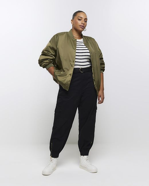 River Island Plus Belted Utility Cargo Pants