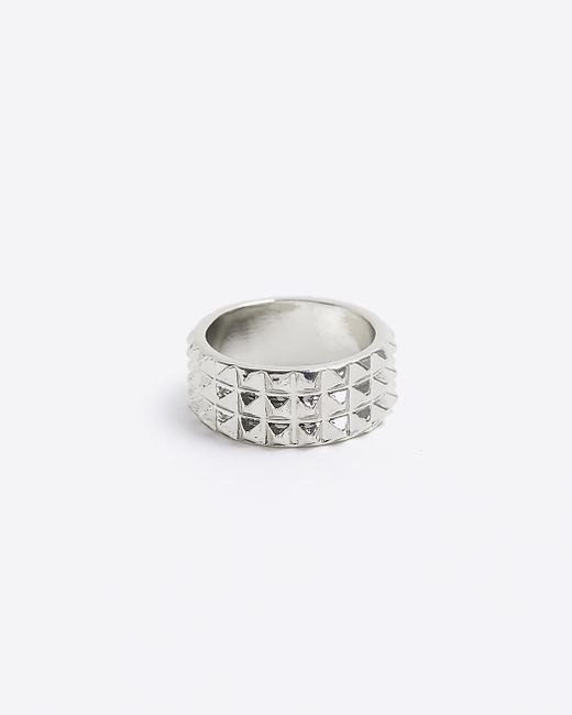 River Island Silver Colour Spike Ring