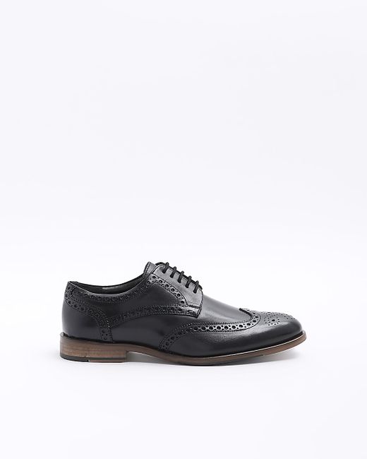River Island Leather Brogue Derby Shoes