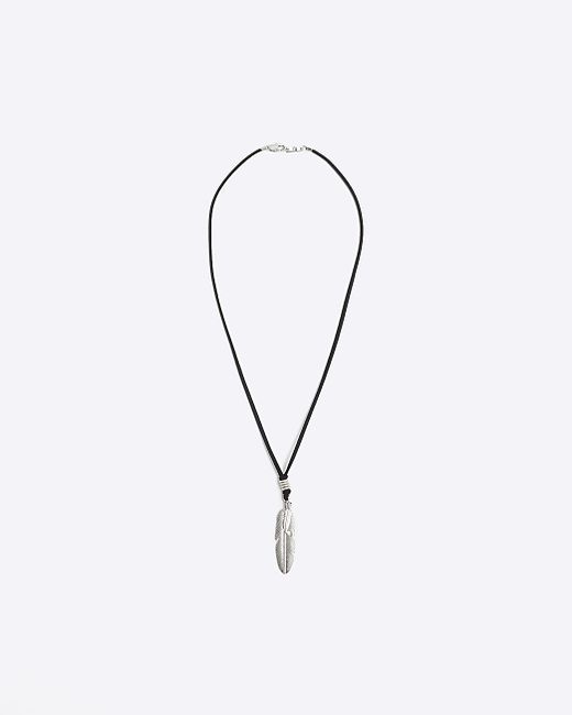 River Island Feather Necklace
