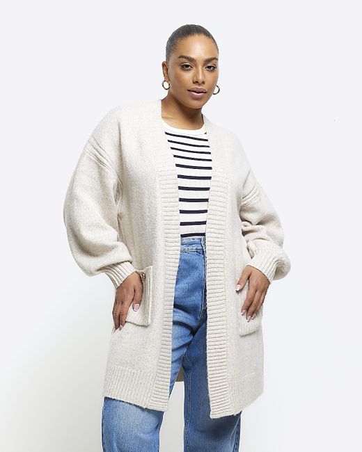 River Island Plus Knitted Cardigan